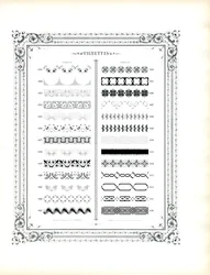 Bordures décoratives et motifs ornementaux (imprimé)