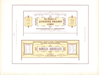 Cartes de visite décoratives pour les entreprises de transport (impression)