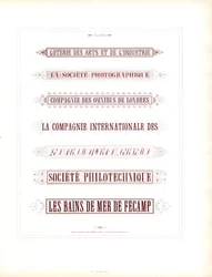 Cartouches de titre décoratifs pour les documents commerciaux (impression)