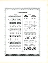 Éléments décoratifs typographiques élégants (print)