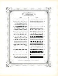 Bordures ornementales et vignettes, Corps 20 (Suite) (imprimé)