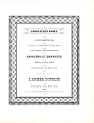 Caractères ornementaux avec cadre décoratif (impression)