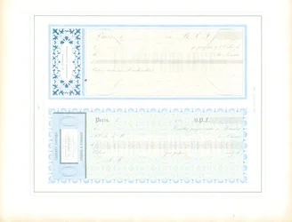 Modèles de lettres de change en bleu (imprimer)