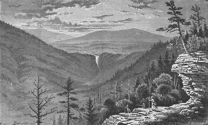 Rocher au coucher du soleil, Montagnes Catskill, 1883