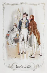 « Viens Darcy », dit-il, « je dois te faire danser », illustration de 