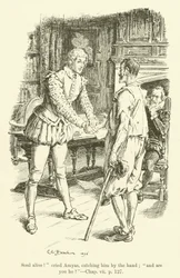 Illustration pour Westward Ho! de Charles Kingsley (gravure)