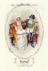 Toujours assis avec le capitaine Tilney, 1907