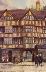 Staples Inn, entrée de Holborn, Londres