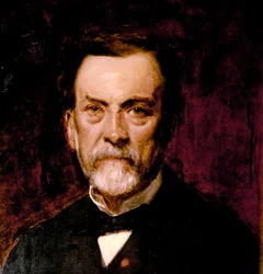 Portrait de Louis Pasteur (huile sur toile)