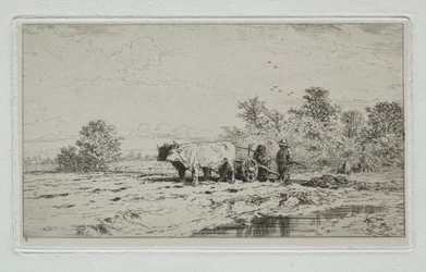Paysage, travailleurs, 1845