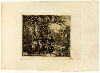Paysage avec animaux