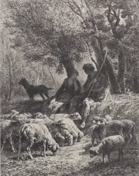 Scène pastorale