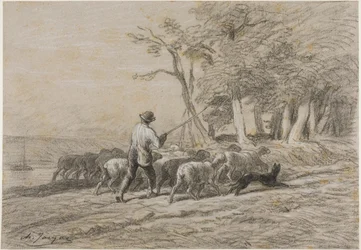 Le berger et son troupeau