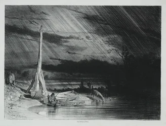 Le pêcheur, temps pluvieux, 1847