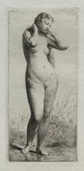 Jeune femme au bain