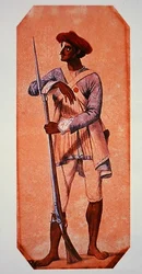 Soldat de Tipu Sultan, sultan de Mysore, armé d