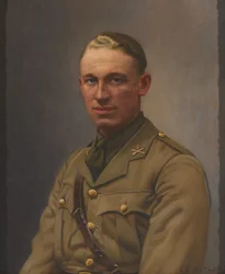 Lieutenant A L Bobby, Corps des mitrailleuses et Régiment du Middlesex, vers 1917
