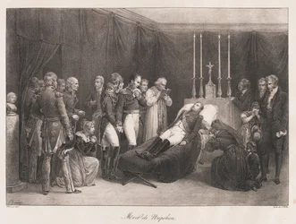 Mort de Napoléon, début du XIXe siècle