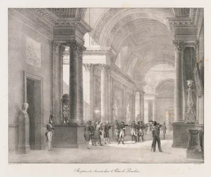 Entrée à Berlin, début du 19ème siècle (lithographie)