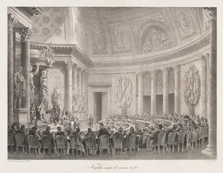 Napoléon acceptant la Croix de fer, début du 19e siècle