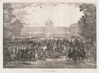 Revue des Tuileries, début du 19e siècle