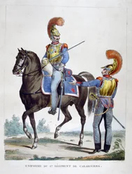 Uniforme du 1er Régiment de Carabiniers, France, 1823