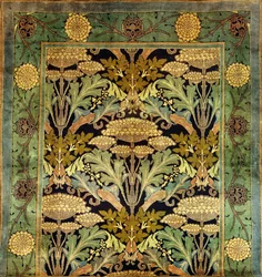 Un tapis de Donegal avec un motif floral, c.1903