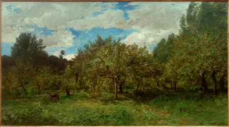C.F.Daubigny, Verger français en période de récolte