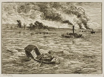 Les bateaux à vapeur (Port brumeux)