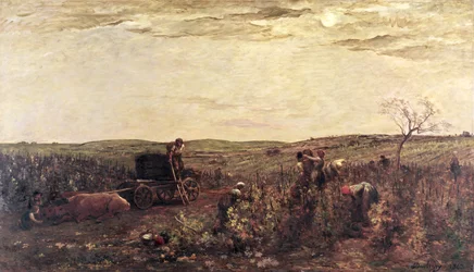 La récolte du vin en Bourgogne, 1863