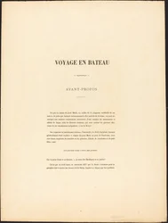 Voyage en bateau