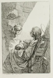 La Vierge Marie berçant l