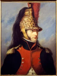 Portrait de Louis Bonaparte (1778-1846) en uniforme de colonel du 5e régiment de dragons. Peinture par Charles François Jalabert (1819-1901) 1852. Malmaison, musée du château