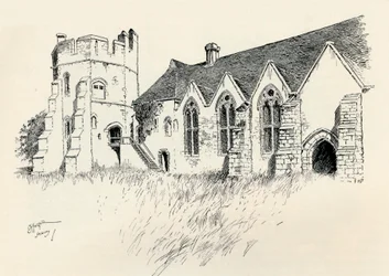 Château de Stokesay, vers 1893, 1894