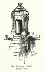 La chaire du réfectoire, Shrewsbury