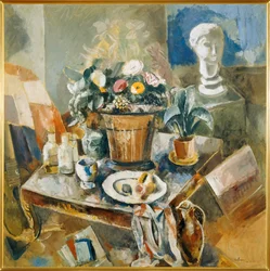 Nature morte avec pot de fleurs (peinture)