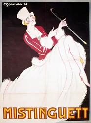 Mistinguett (1872-1956), affiche illustrée par Charles Gesmar (1900-1928), France, 20e siècle