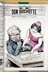 Couverture de "Le Don Quixote", numéro 241, Satirique en Couleurs