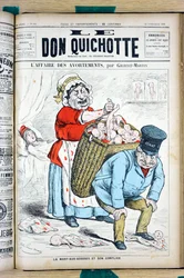 Couverture de "Le Don Quichotte", numéro 908, Satirique en couleurs