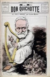 Le Vieux Orphée : caricature sur Victor Hugo et la Russie - par Gilbert-Martin (Gilbert Martin), dans « Don Quichotte » du 23/06/1882