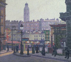 Place ensoleillée, gare Victoria