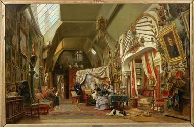 Eugène Giraud dans son atelier (peinture sur toile)