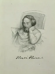 Portrait du poète Heinrich Heine 1797-1856, 1851