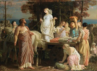 Ulysse et Nausicaa, vers 1853