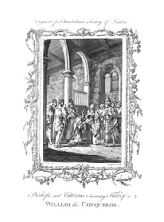 Évêques et citoyens prêtant serment de fidélité à Guillaume le Conquérant, vers 1770