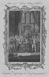 Cromwell dissolvant le Long Parlement, 1773