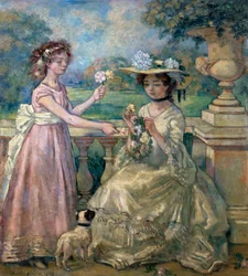 Deux filles sur une terrasse, 1903