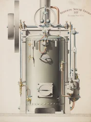 Machine à vapeur verticale, 5HP