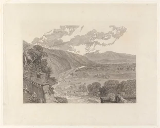 Ingleborough, depuis la terrasse du château de Hornby