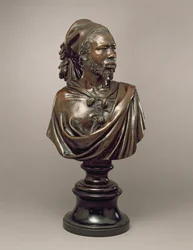Buste portrait de Said Abdullah du Mayac, Royaume du Darfour, Soudan, 1848 (bronze)